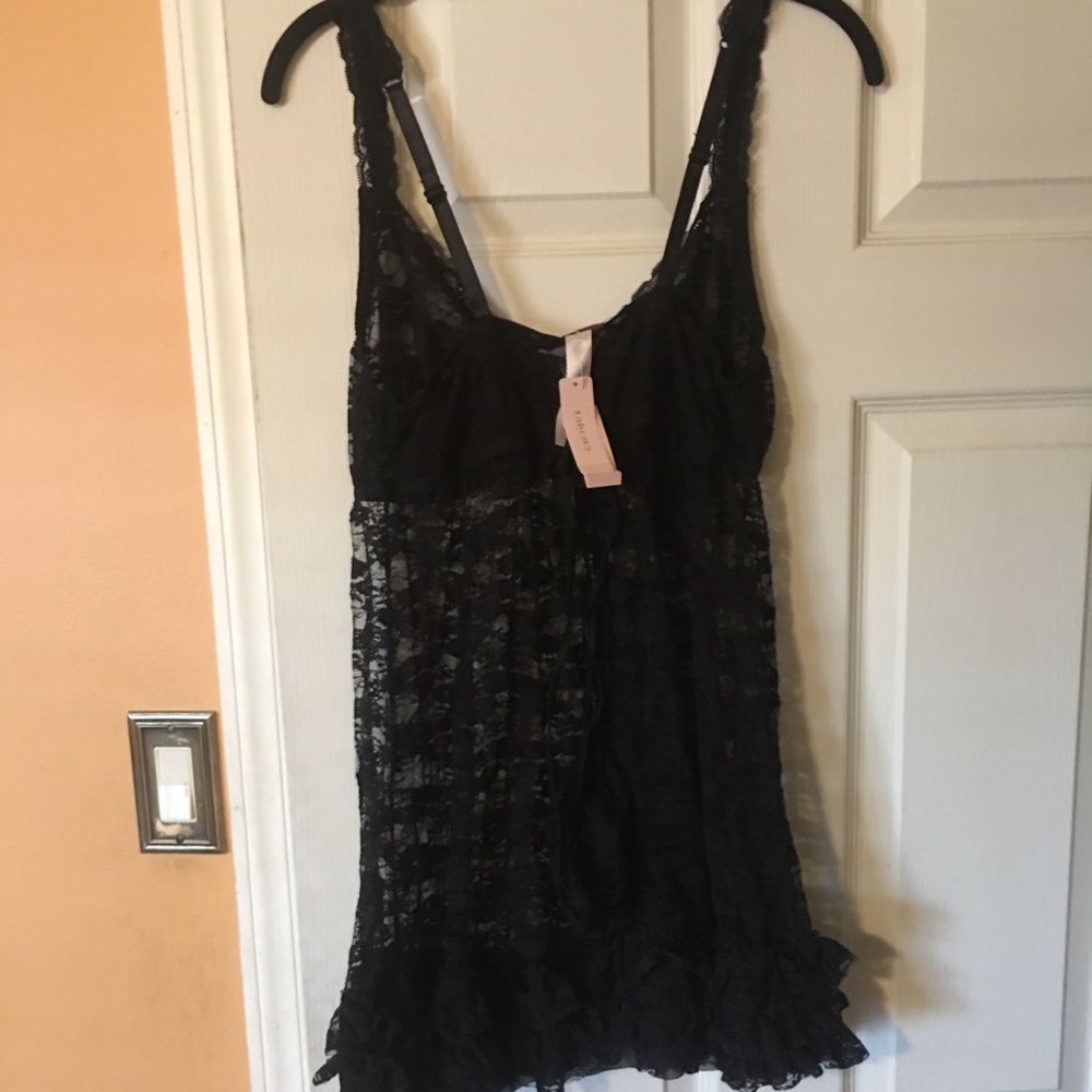 Cacique lace babydoll with matching thong